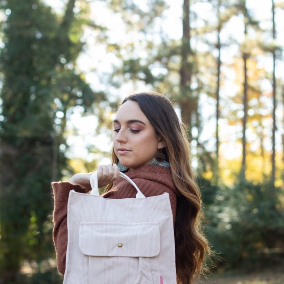 Corduroy Shoulder Bag - Picture 3 of 5